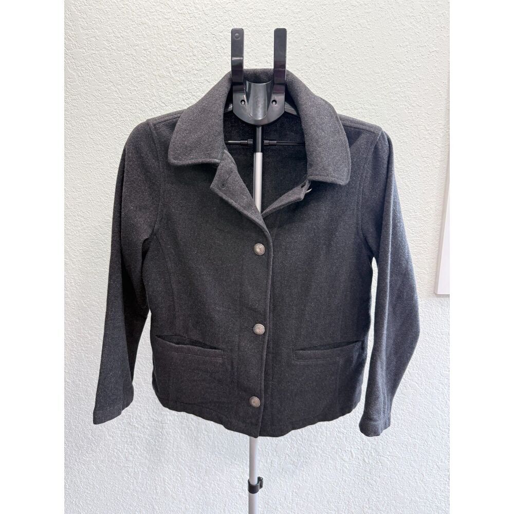 Woolrich Women's 100% Felted Wool 3 Button Jacket Coat Warm Winter Size Small